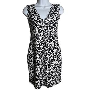 Marysia Resort Black White Floral Dress Women’s Sz. M